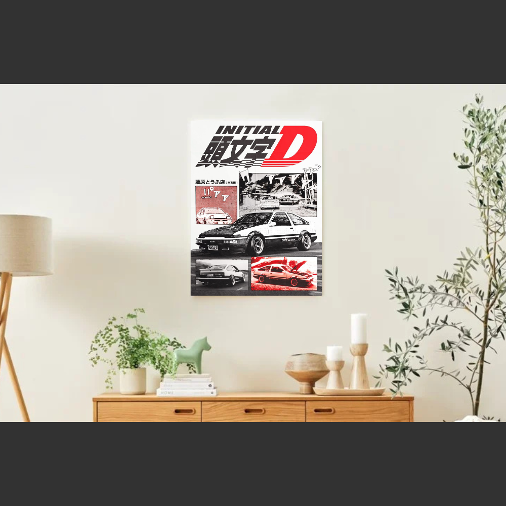 Poster aimanté Initial D