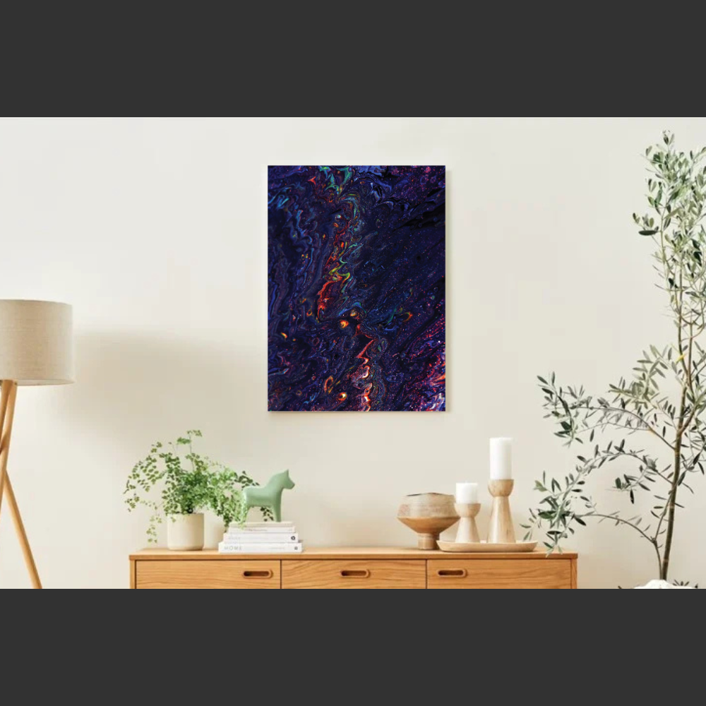 Poster aimanté Liquide Abstraction