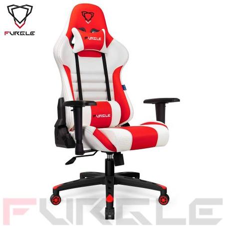 Furgle Chaise gamer Chaise course ergonomique haut avec appuie-tête réglable en hauteur et lombaire