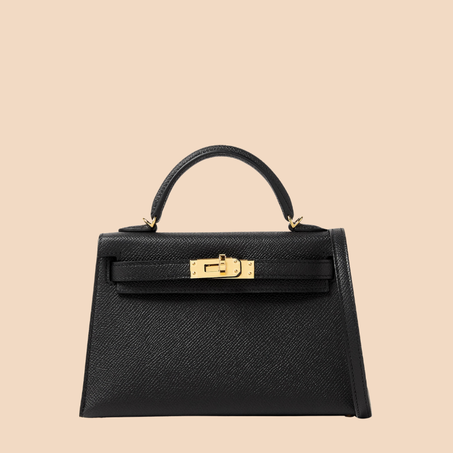 Mini Kelly Bag Epsom Leather Black