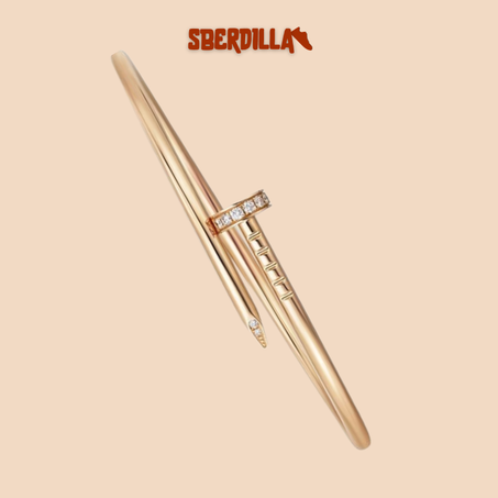 BRACELET CARTIER CLOU MODÉLE DIAMANTS GOLD