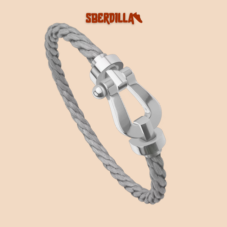 BRACELET FRED FORCE GRAND MODÈLE GRIS WHITE GOLD