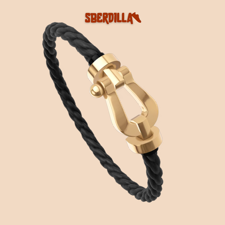 BRACELET FRED FORCE GRAND MODÈLE BLACK GOLD