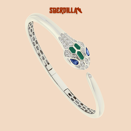 BRACELET BVLGARI SERPENTI SEDUTTORI VIPER WHITE GOLD