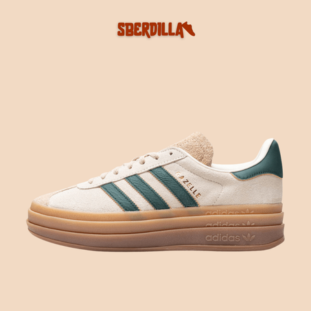 Adidas Gazelle BOLD Cream Collegiate Green