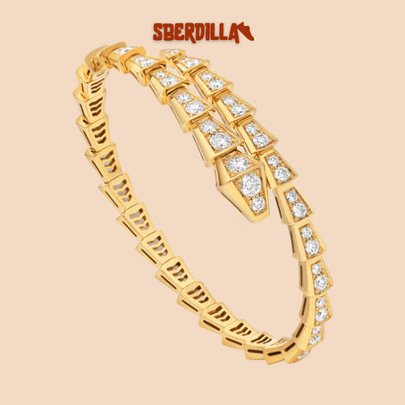 BRACELET BVLGARI SERPENTI VIPER DIAMONDS GOLD