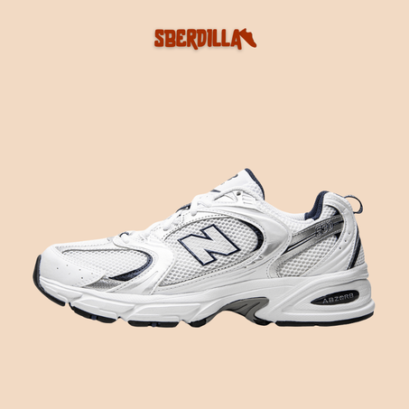 New Balance 530 White Silver Navy