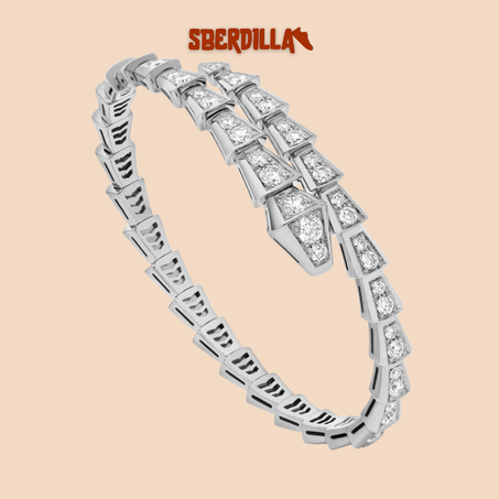 BRACELET BVLGARI SERPENTI VIPER DIAMONDS WHITE GOLD