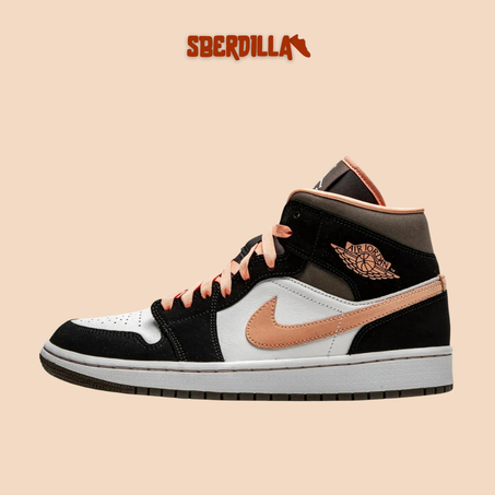 Air Jordan 1 Mid Peach Mocha