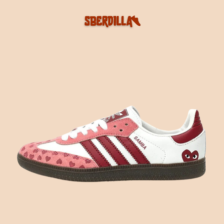 Adidas Samba OG White Pink Heart