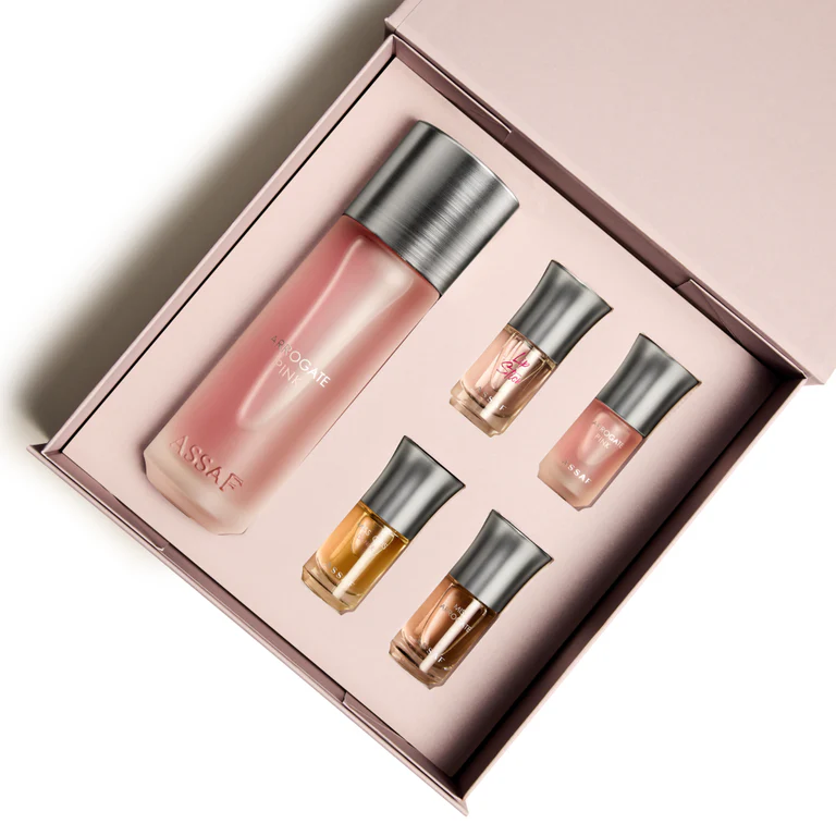 مجموعة Harrogate Pink من عساف – Gift Set فاخر (عطر + عينات) للنساء