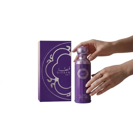 عطر فويلا 200 مل – عطر نسائي فاخر بالبنفسج والعود | Gissah Voila