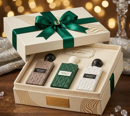 مجموعة Diamond Collection من دار إبراق – 3 عطور فاخرة للجنسين بصندوق هدايا أنيق