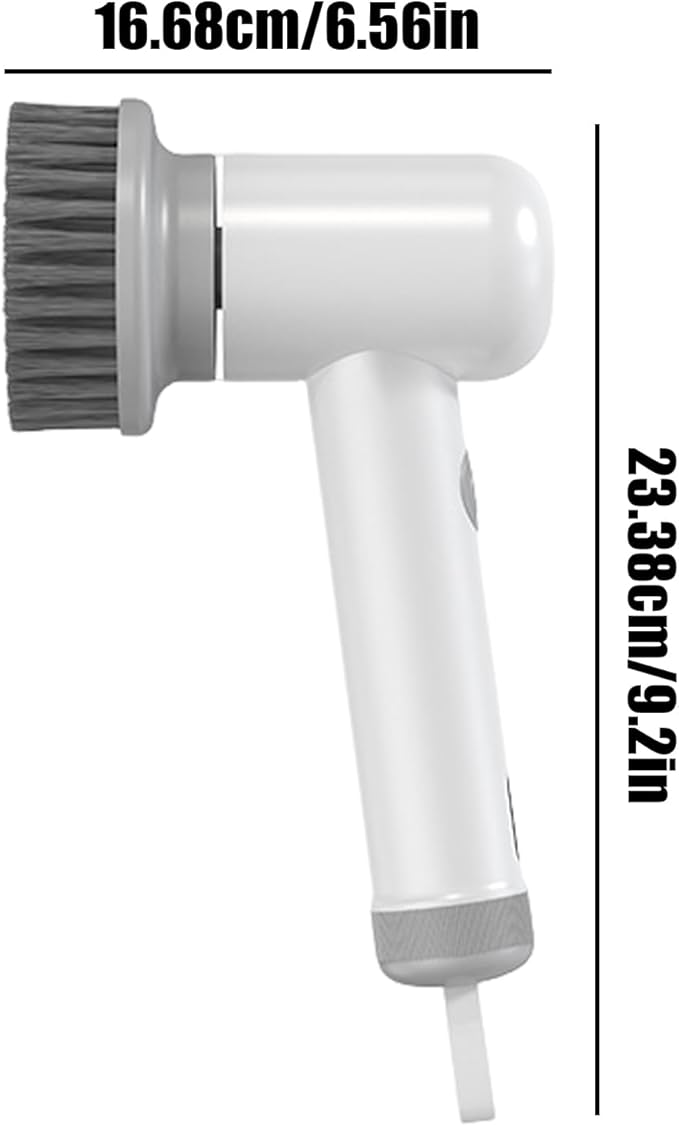 Nettoyeur Électrique sans Fil,Appareil de Nettoyage Puissant avec Brosses - Appareil sans Fil avec Têtes Interchangeables pour Salle de Bain Cuisine et Maison