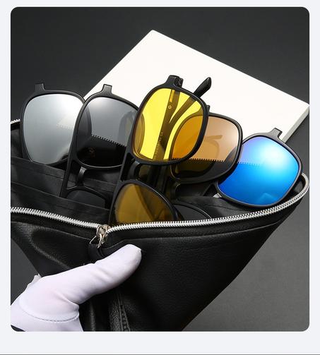 نظارات شمسية مغناطيسية 5في1