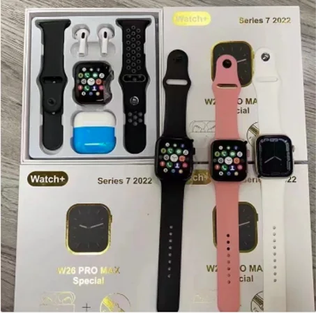 حصريا ساعة (( WATCH T55 PRO MAX ))مع سماعة ((PRO4 ))الاصلية