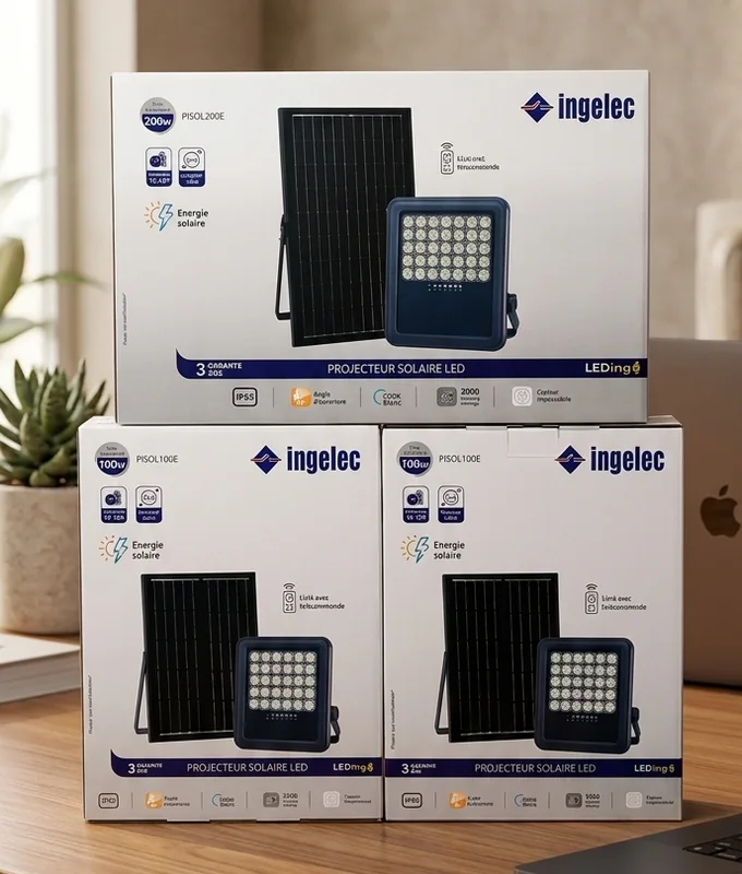 Projecteur solaire ingelec Abs بروجكتور الطاقة الشمسية أنجيليك ⭐️⭐️⭐️⭐️⭐️