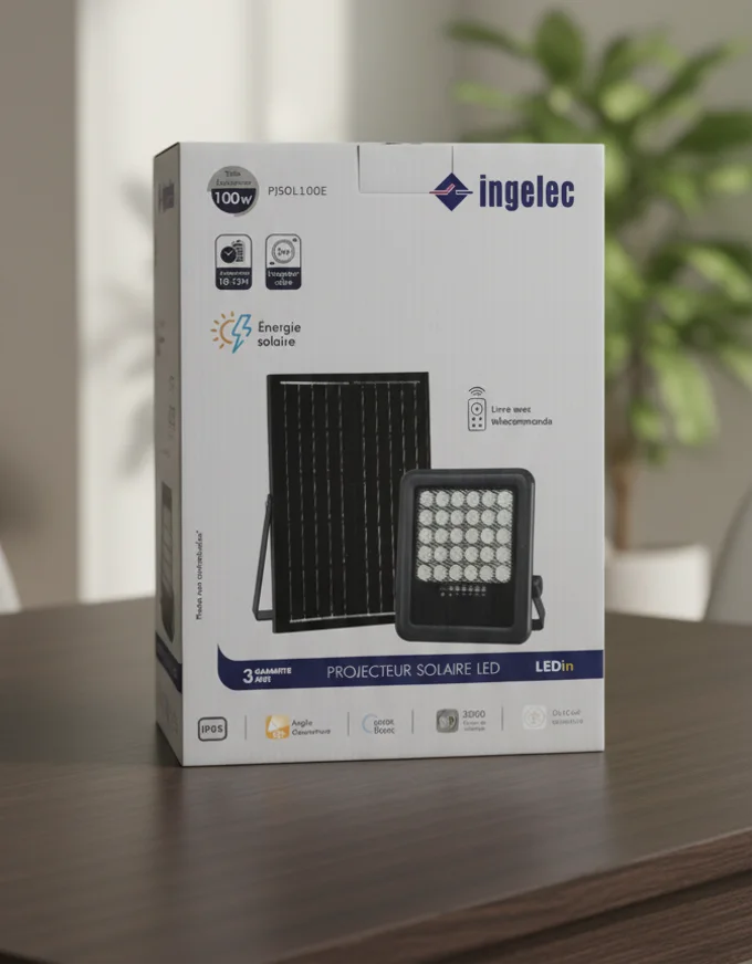 Projecteur solaire ingelec Abs بروجكتور الطاقة الشمسية أنجيليك ⭐️⭐️⭐️⭐️⭐️