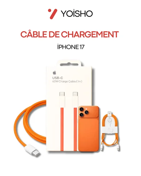 Câble de chargement iphone 17