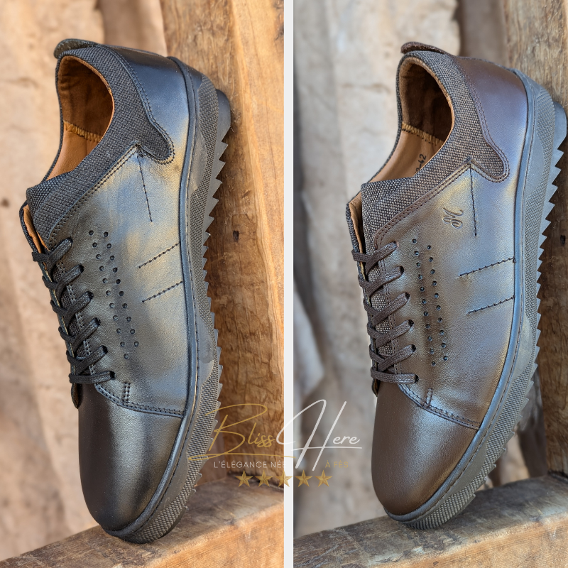 Médica Élégance - Chaussures en Cuir Artisanales avec Semelle Orthopédique