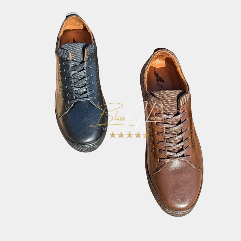 Médica Élégance - Chaussures en Cuir Artisanales avec Semelle Orthopédique