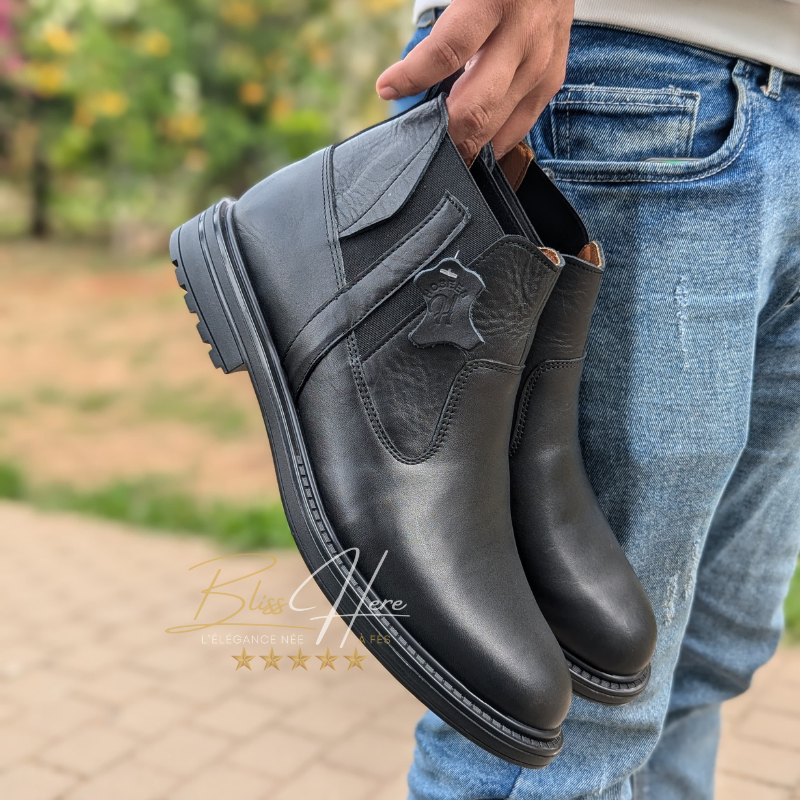 Bottines en Cuir Homme – Élégance & Résistance
