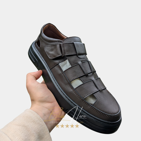 Sandales en Cuir Véritable Élégance - Confort Sophistiqué ★★★★★