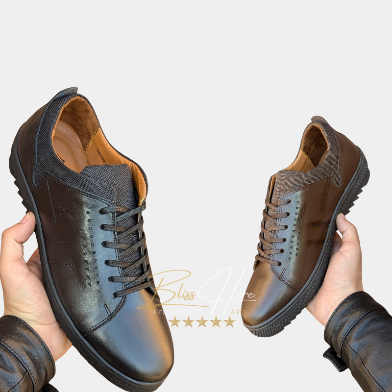 Médica Élégance - Chaussures en Cuir Artisanales avec Semelle Orthopédique