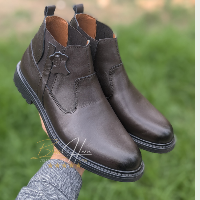 Bottines en Cuir Homme – Élégance & Résistance