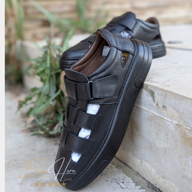 Sandales en Cuir Véritable Élégance - Confort Sophistiqué ★★★★★