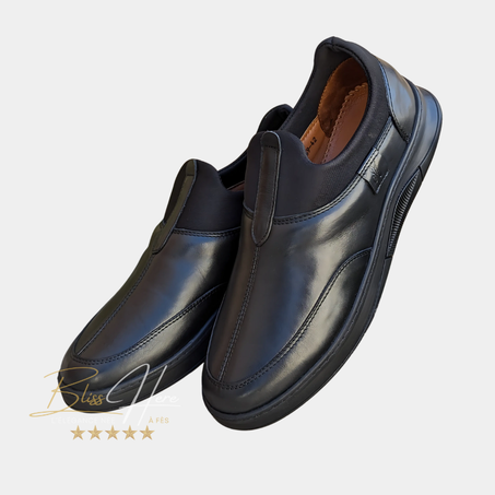Ballerines en Cuir Noir Élégance