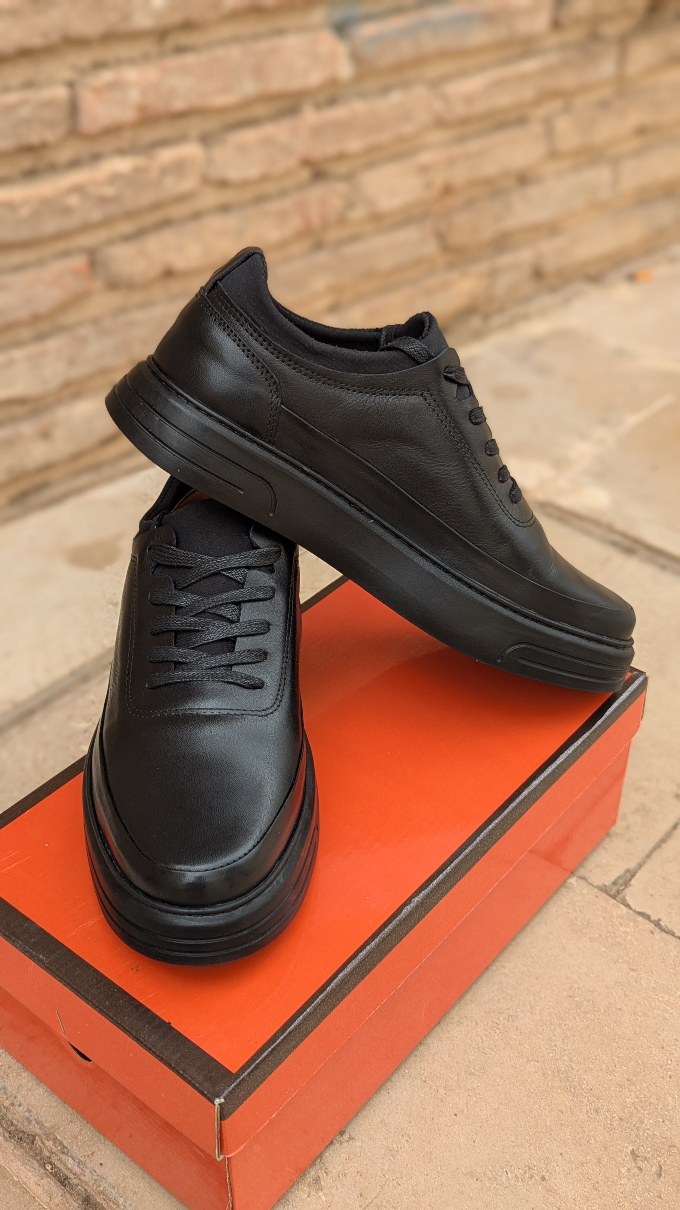 en Cuir Artisanales avec Semelle Orthopédique