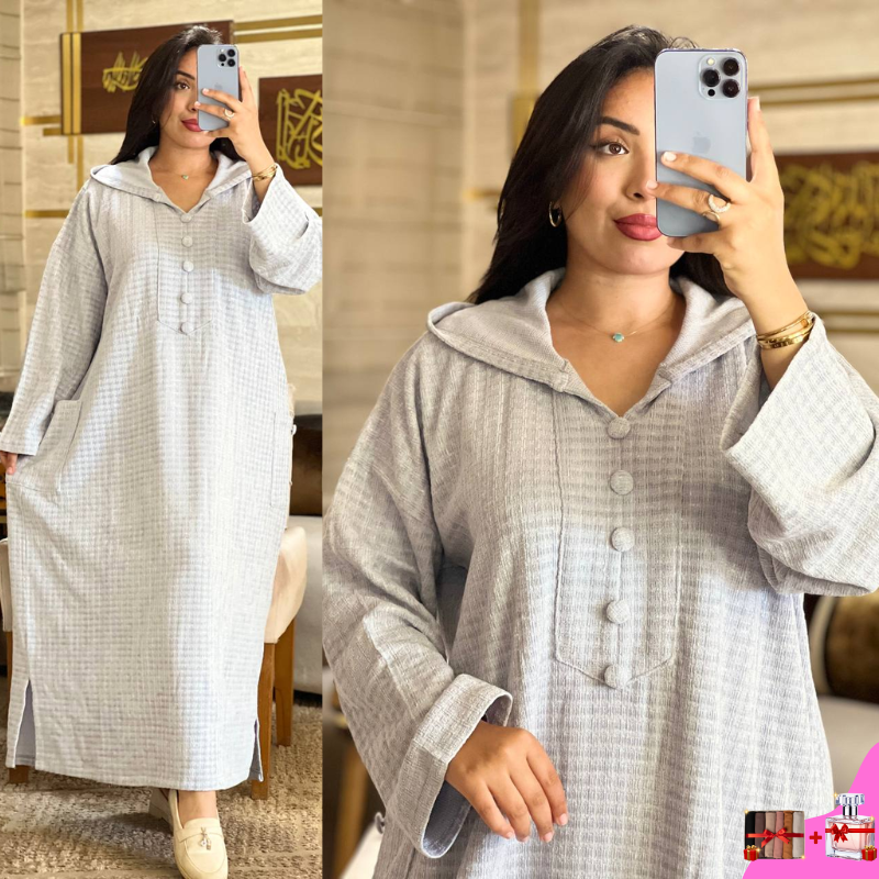 جلابة صوف + شال هدية (J4)🎁