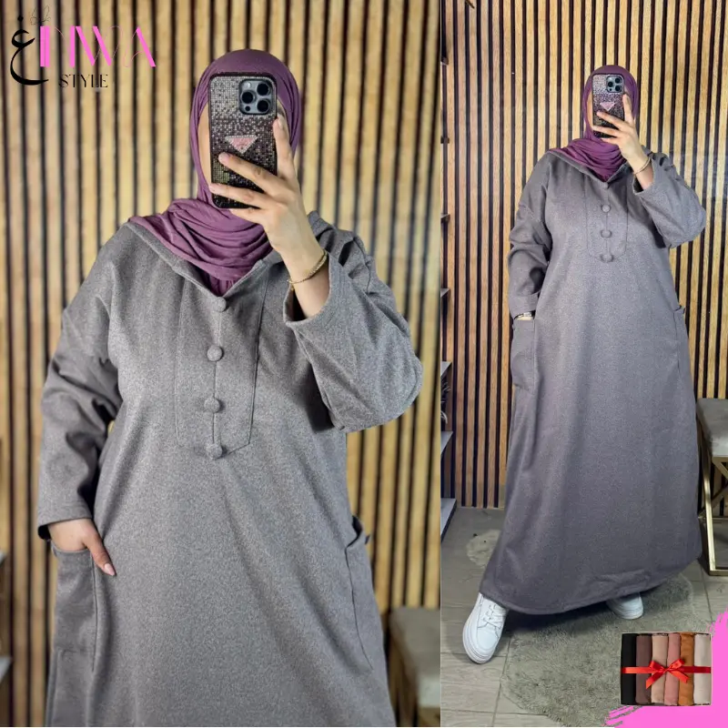 جلابة شتوية + شال هدية