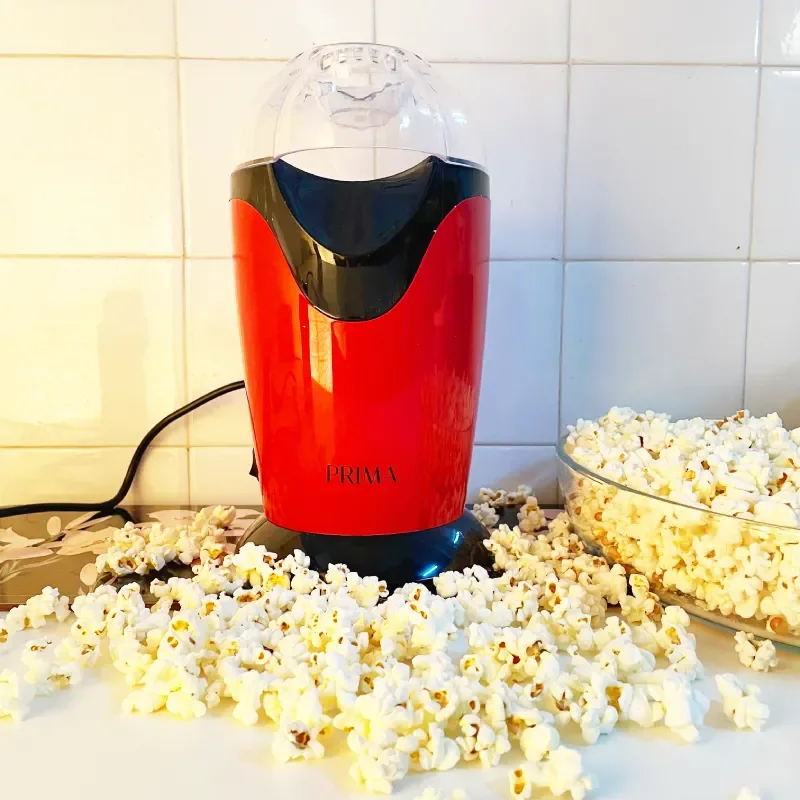 آلة صنع الفشار، صحي بدون زيوت و طازج.