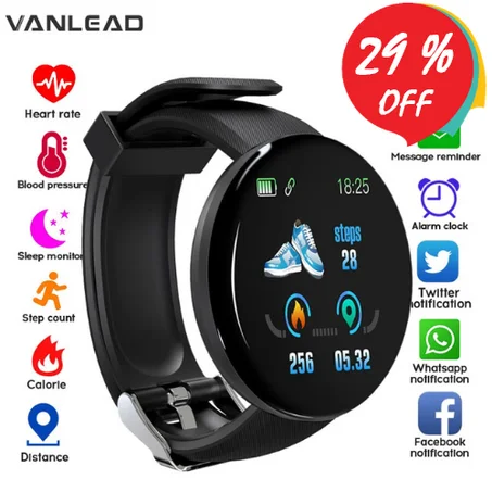 عرض الساعة الشيك D18 Smart Watch - الشحن مجانا