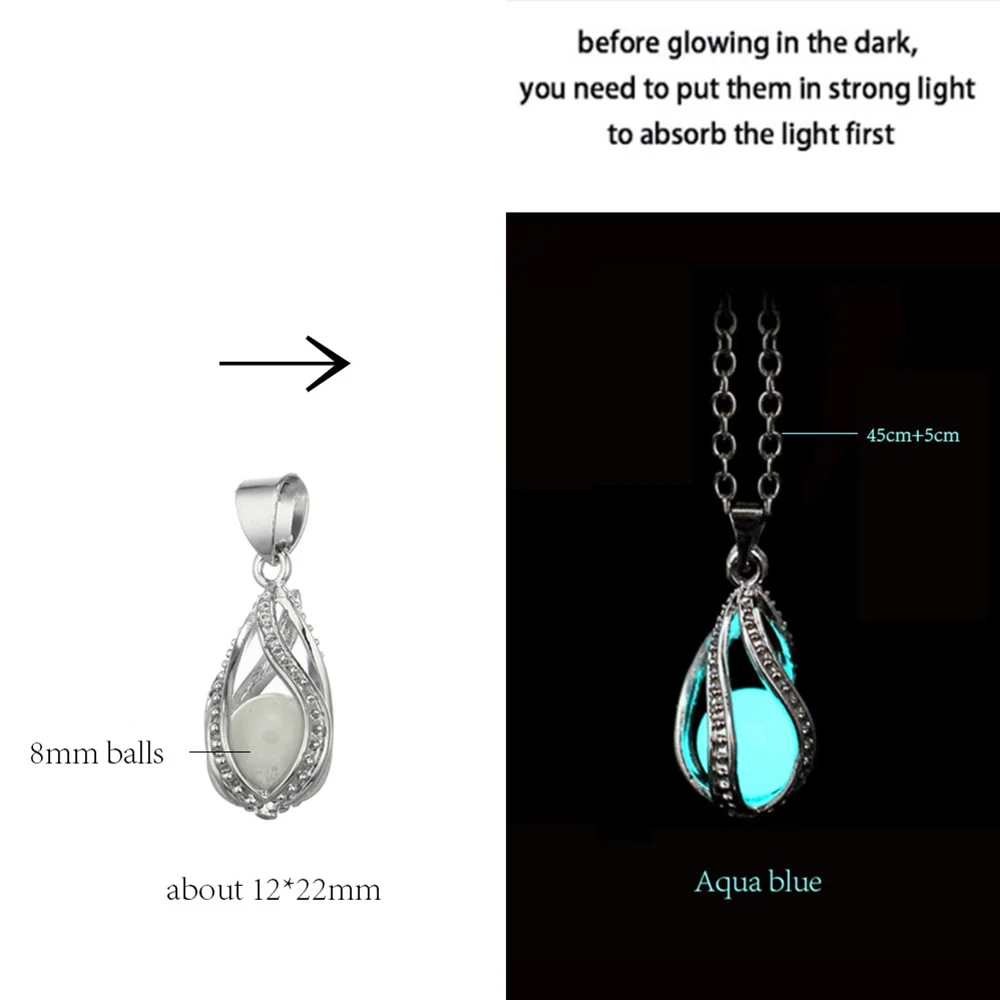 Collier croissant de lune lumineux