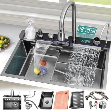 حوض مطبخ خمسة ازرار SWIS