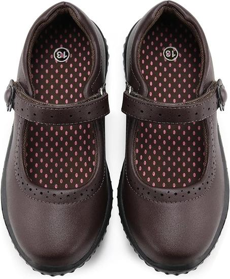 JABASIC - Zapatos escolares Mary Jane, para niña