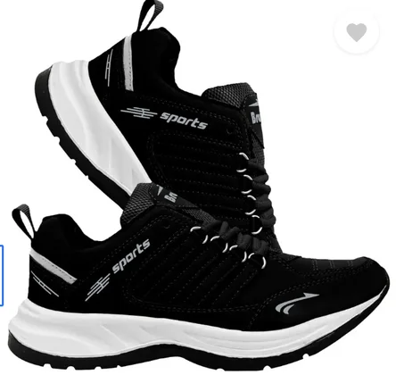 Lite Sports Shoes Running Shoes For Men  (Black , 6)