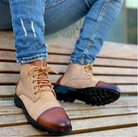 Nelson Bottine En Cuir Jean maron