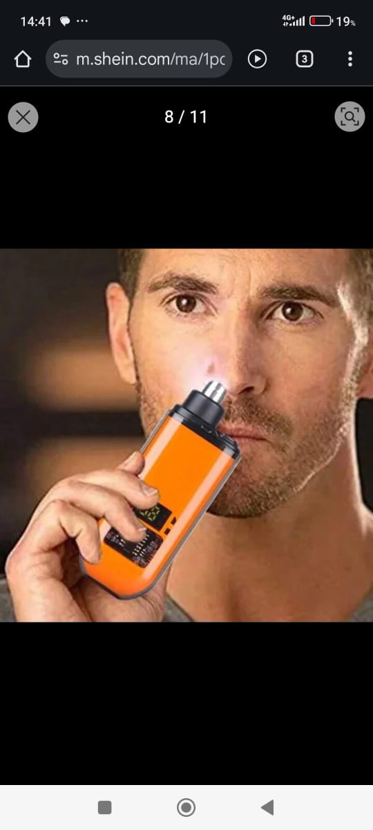 Konica Tondeuse de nez portable pour homme,