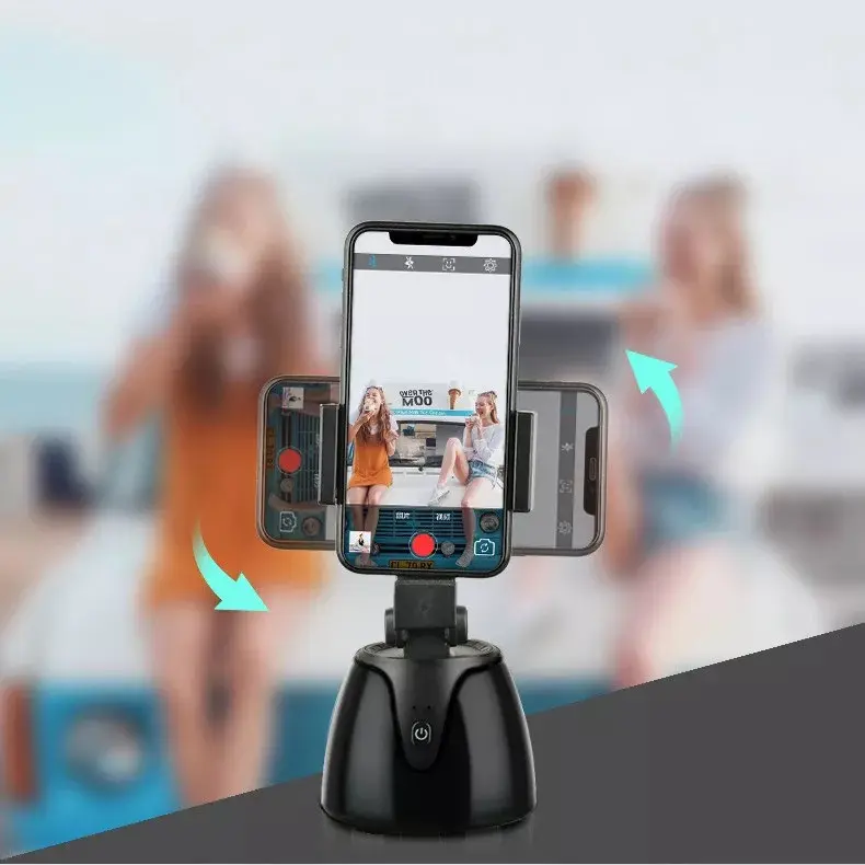 Offres Spéciales 360 Rotation AI Smart Shooting Selfie Stick TikTok Support de téléphone portable Suivi automatique du visage Support de téléphone portable