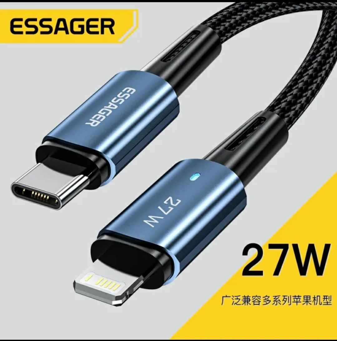 Essager-Câble de charge rapide de type C pour iPhone, fil de date d'éclairage, iPhone 11 12 13 Pro Max XS, iPad Macbook, 20W