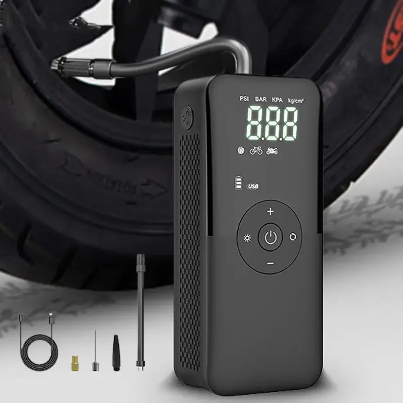 Compresseur de pompe électrique portable, gonfleur d'opathie sans fil, injecteur d'air pour véhicule, remplissage d'air automatique pour voiture, vélo, 12V, 150PSI