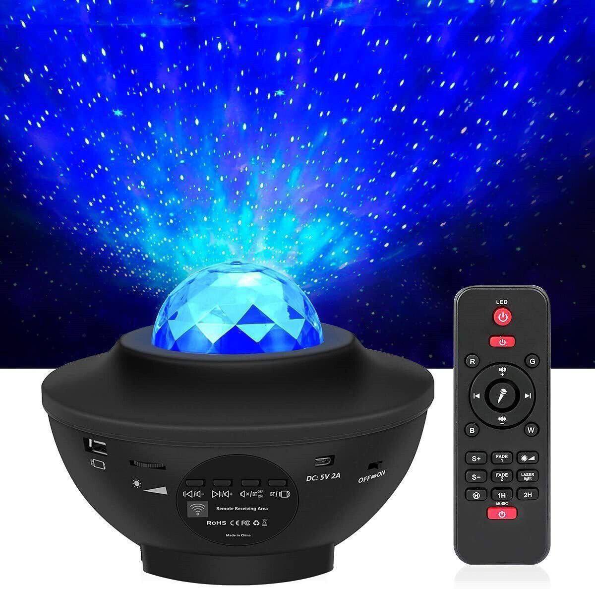 Lonvel Smart Star Night Starry Projecteur, Laser Sky Star Projector BT Music Speaker Galax Projector avec télécommande