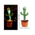 Cactus Qui Danse, Jouet en Peluche Cactus, Cactus Qui Danse et répète, Jouet en Peluche pour Enfants, Apprendre à Parler et à Danser