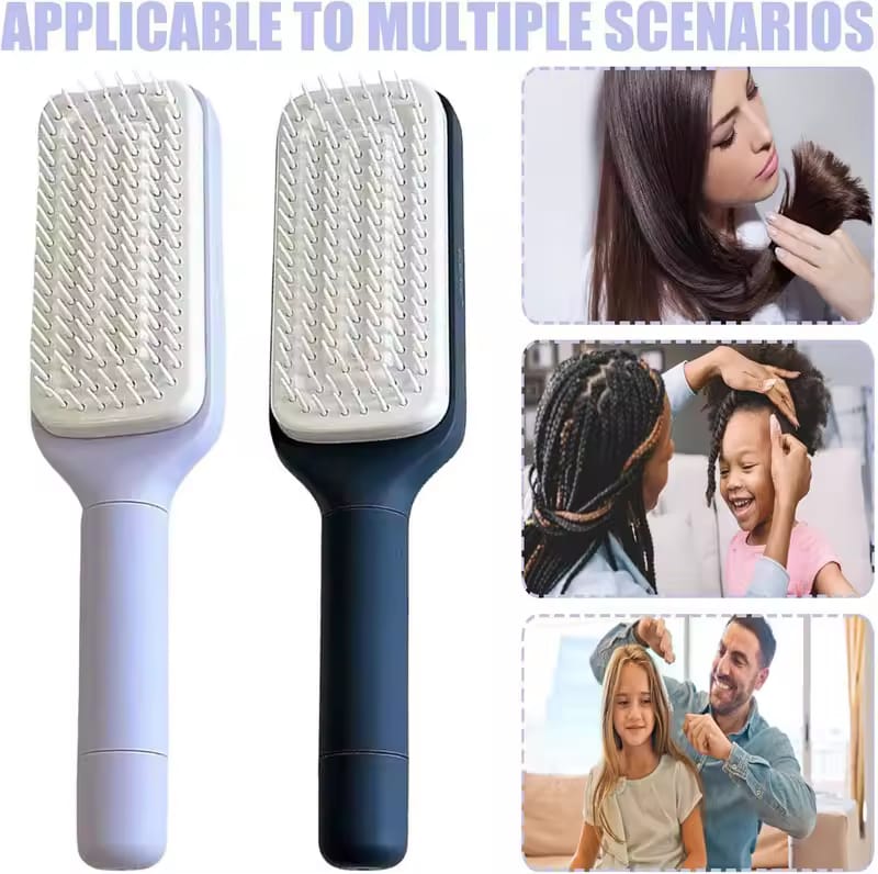SELF CLEANING HAIR BRUSH