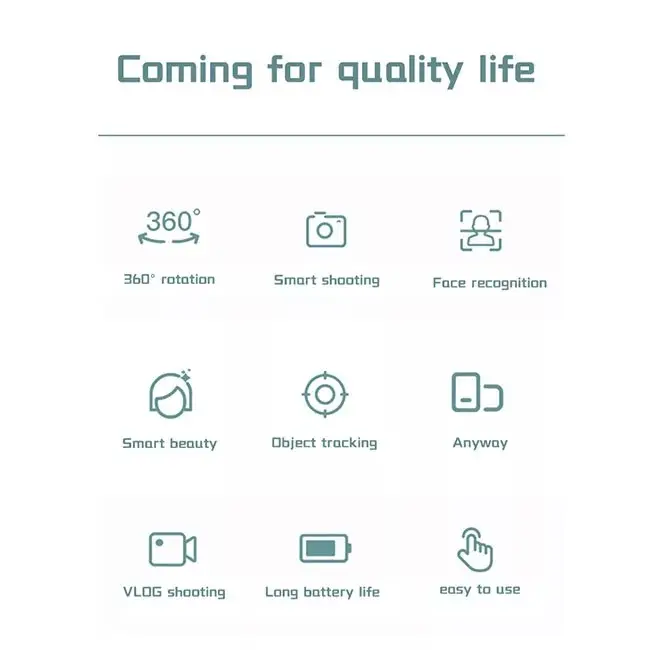 Offres Spéciales 360 Rotation AI Smart Shooting Selfie Stick TikTok Support de téléphone portable Suivi automatique du visage Support de téléphone portable