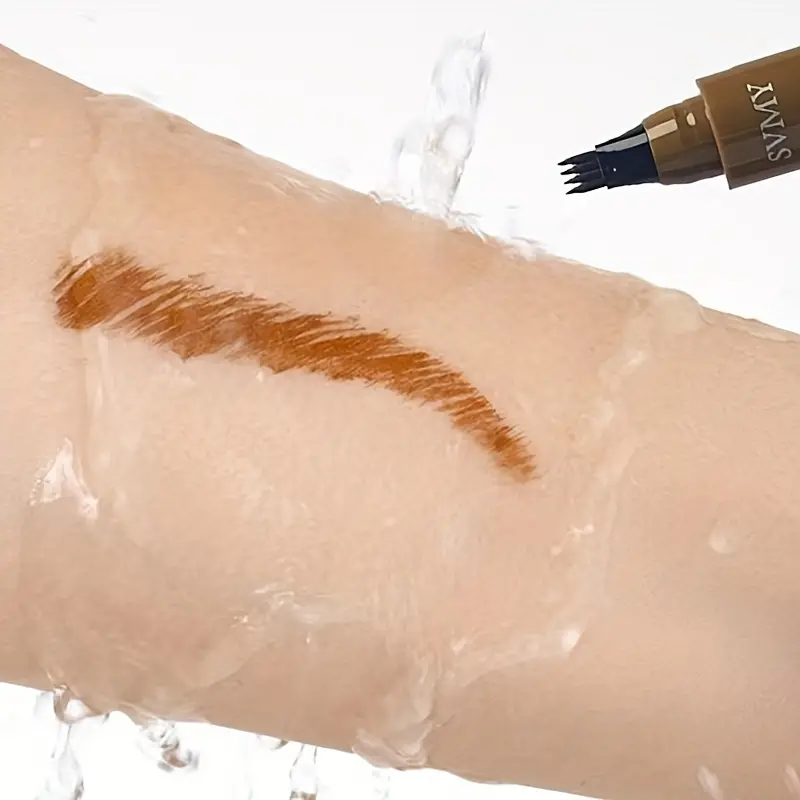 Gel À Sourcils Longue Tenue 4 Couleurs, Imperméable, Résistant À La Transpiration, Formant Un Film, Teinture Décollable, Crème À Sourcils Hautement Pigmentée